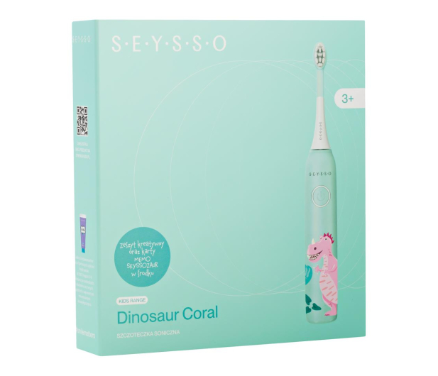 Seysso Szczoteczka soniczna Kids Dinosaur Coral (3+) - 1280312 - zdjęcie 13